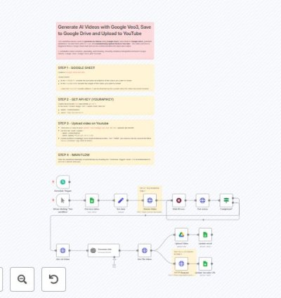 Generate AI Videos with Google Veo3, Save to Google Drive and Upload to YouTube
